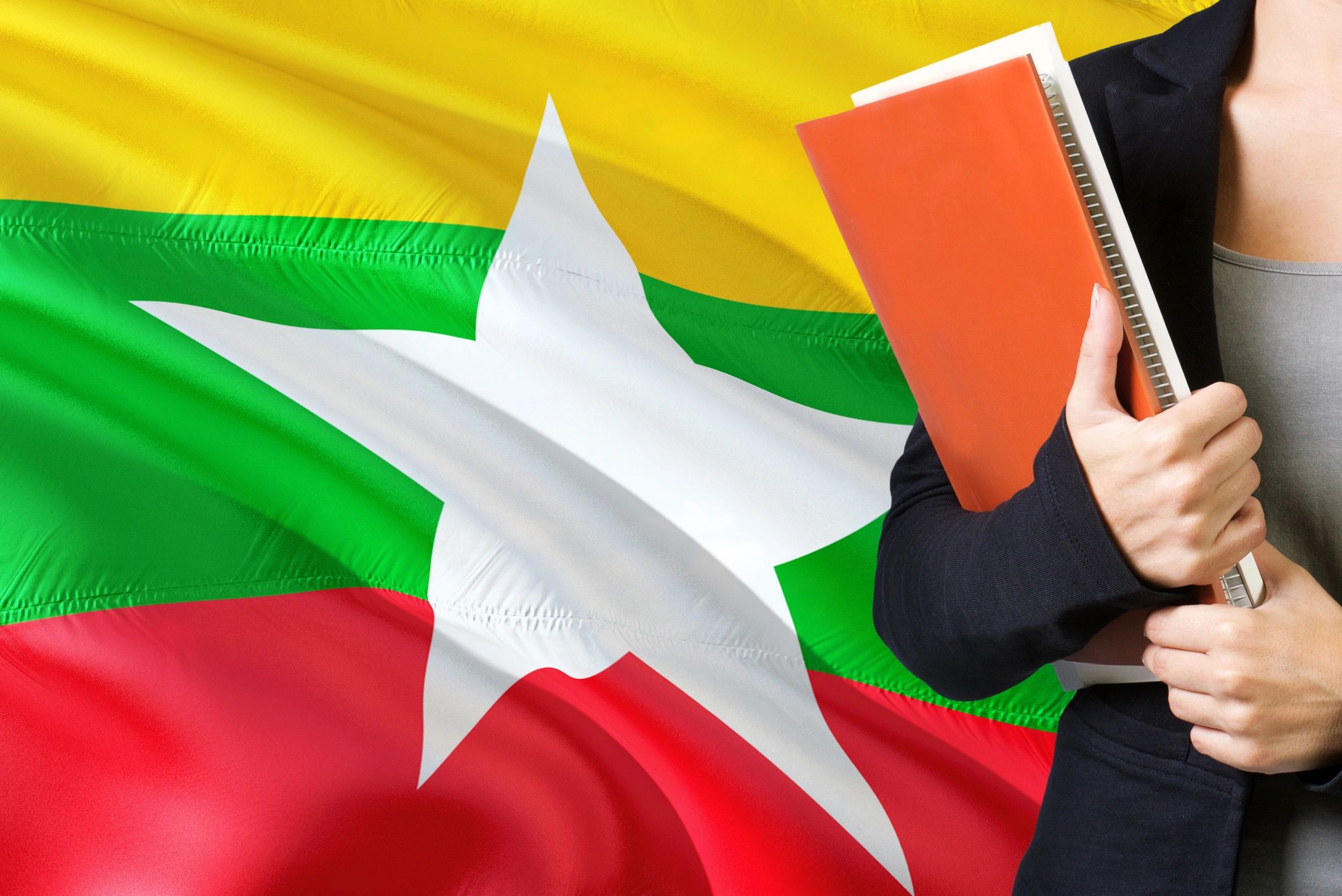 Burmese language learning students